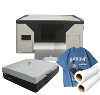 Panel Kontrol Cerdas Qinyu XP600 Lebar Cetak 33cm Printer Inkjet DTF Pengocok Bubuk Tinta Berbasis Air untuk Pencetakan Kaos Baru