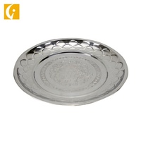 Assiette ronde en céramique à géométrie assiette de table en céramique plat en porcelaine assiette à Dessert assiette à gâteau 6 8 10 pouces noël