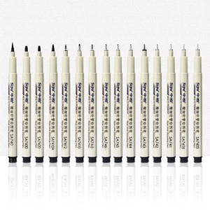 Micro penna professionale <span class=keywords><strong>15</strong></span> punte pennarelli con imballaggio sfuso per schizzi disponibili in nero - Product Image 2