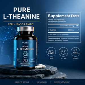 Cápsulas de L-Teanina Pura OEM al por Mayor para Adultos, 400 mg, Cápsulas Veganas, Mejora Natural del Estado de Ánimo, Apoyo para la Relajación, 120 Unidades - Product Image 2