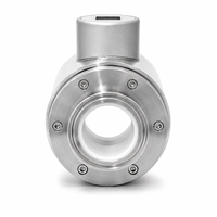 Débitmètre électromagnétique compact à grand diamètre DN50-DN125, avec connecteur Tri-Clamp et revêtement PTFE, sortie 4-20mA RS485 Modbus, pour CDU