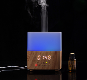 6 Trong 1 Điện Gỗ Dầu Khuếch Tán Di Động 300Ml Siêu Âm Hộ Gia Đình Hương Thơm Tạo Độ Ẩm Với Đồng Hồ Và Báo Động De Hương Thơm - Product Image 6