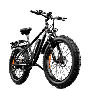 Bicicleta Eléctrica de 1000W, Batería de 48V 15AH, Neumáticos Gruesos, Bicicleta Eléctrica de 26 Pulgadas <span class=keywords><strong>X</strong></span> 4 Pulgadas para Nieve y Playa, 7 Velocidades, 28MPH, para Adultos - Product Image 2