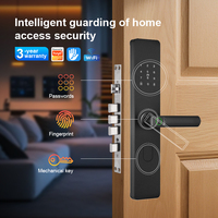 KROVI G07 Serrures de porte intelligentes de qualité supérieure, numériques, WiFi, empreintes digitales, code, carte, clé, étanches, mortaises, Ttlock Tuya