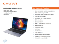 CHUWI-ordenador portátil con Intel, WIFI, SSD, OEM, ODM, Netbook, Hardware y Software, barato a granel