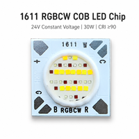 Innovaterise 1611 30W 24V CV RGBCW COB LED Chip Driverless 5 Color LED Array with CRI 90 2800K-6500K CCT for Commercial Lighting