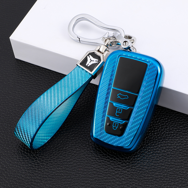 3 Button Blue + Keychain