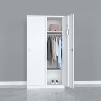 Casier de rangement ventilé en acier verrouillable |   Armoire en métal durable pour chambre à coucher, salle de sport, usage commercial