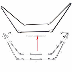 यूनिवर्सल हैवी ड्यूटी स्टील हैममॉक स्टैंड के साथ <span class=keywords><strong>9</strong></span> से 14 फीट लंबे काले आउटडोर पोर्टेबल फोल्डिंग हैममॉक फ्रेम स्टैंड - Product Image 3