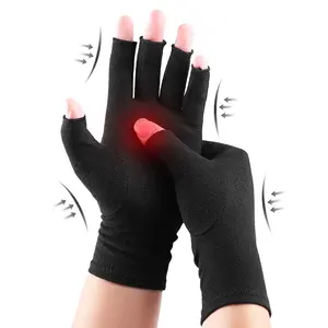 Yeni tasarım bakır sıkıştırma pamuk artrit eldivenleri en iyi bakır infüzyon eldiven artrit eller