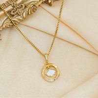 Collier pour femme en acier inoxydable, pendentif coquille dynamique en forme d'éventail, accessoires minimalistes haut de gamme
