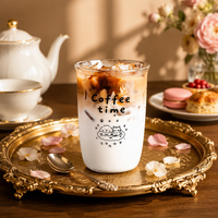 Tasse à eau en verre borosilicate résistante à la chaleur, tasse à café latte américaine pour thé, lait, verre à boire tendance pour femmes à la maison