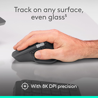 Souris sans fil Logitech MX Master 4 MagSpeed, souris 8K DPI, souris ergonomique pour les designers créatifs professionnels