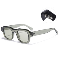 Lunettes de soleil carrées rétro Y2K 2027 pour hommes, protection UV extérieure, logo personnalisé, lunettes de soleil pour femmes