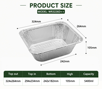 Robuste 120oz Aluminium-Dampftablett-Pfanne (halbe Größe) – Einweg-Catering-Behälter zum Braten, Backen und für Partys
