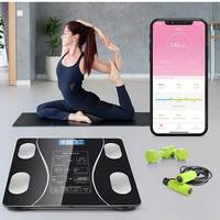 Báscula Digital Inteligente de Grasa Corporal con Sensor Electrónico LED, Portátil, Certificada por ROHS, Funciona con Batería, en Oferta