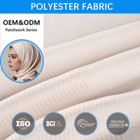 Tissu Abaya en Satin de Polyester Imprimé et Chiffon 5516 pour Jilbab et Khimar, Respirant, Non Conducteur, 150 cm, Commande en Gros
