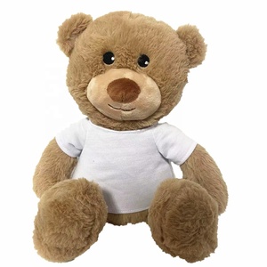 <span class=keywords><strong>Oso</strong></span> de Peluche Personalizado con Impresión de San Valentín, Regalo para Niñas, <span class=keywords><strong>Oso</strong></span> de Peluche Suave Marrón con Camiseta Roja con la Frase 'Te Amo' - Product Image 3