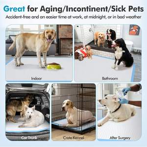 Ama-zon sıcak satış Hovicaed kalın bebek bezi ped <span class=keywords><strong>Pet</strong></span> seçin işemek tek kullanımlık mavi evcil hayvan eğitim ürünleri köpek ve kedi ped - Product Image 2