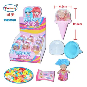 Wholesale china candy toys factory produce funny ice cream container put sweet doll toy and candy inside