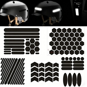 Autocollants réfléchissants noirs invisibles <span class=keywords><strong>pour</strong></span> <span class=keywords><strong>casque</strong></span>, ruban adhésif de sécurité réfléchissant <span class=keywords><strong>pour</strong></span> vélo, moto, trottinette <span class=keywords><strong>pour</strong></span> enfants - Product Image 4