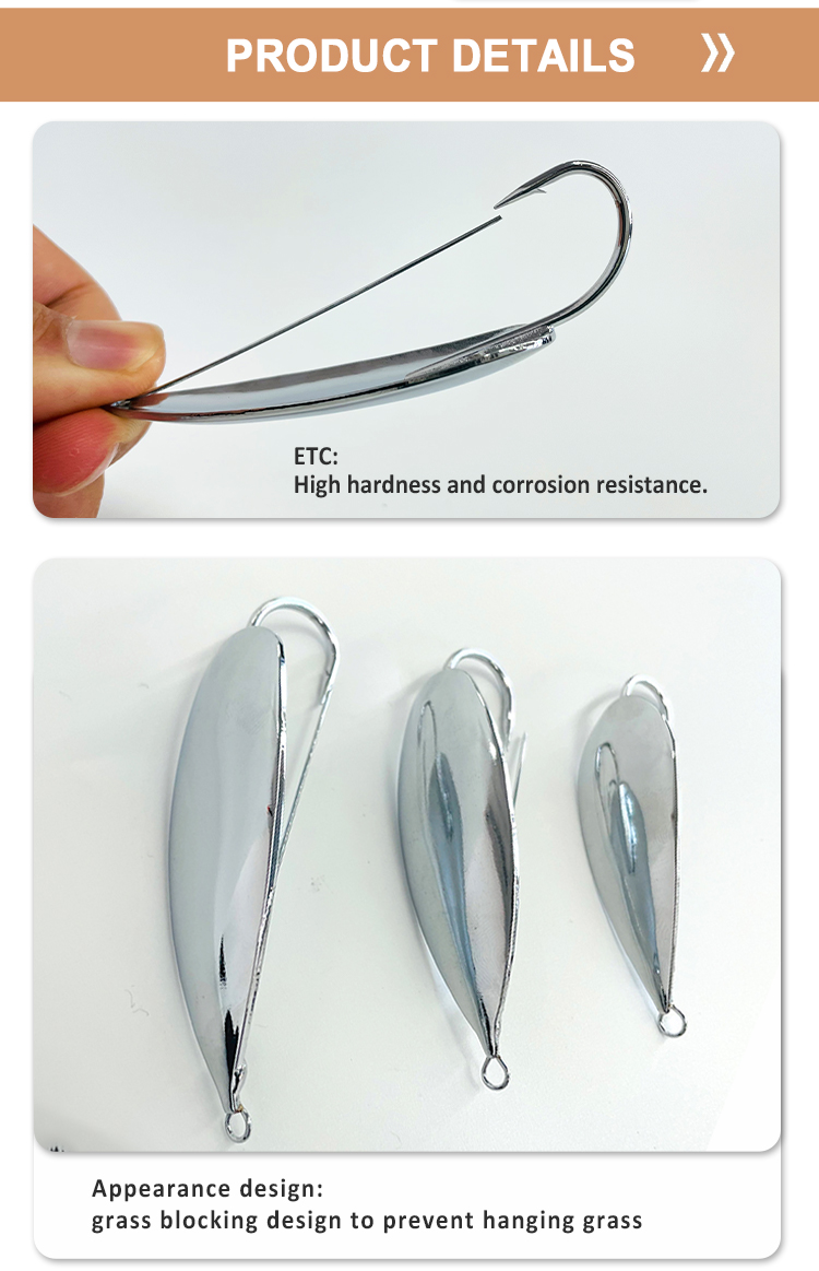 Leurres Atlantic Lures Vintage - Cuillère Argentée Anti-herbes - Pêche