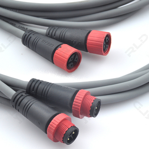 Cable de Alimentación Impermeable IP68 M15 de 3 Pines, Personalizado, Macho y Hembra, de Nailon, para Lámparas de Cultivo de Plantas, Conector OEM - Product Image 1