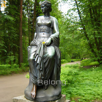 Sculpture de figure grecque grandeur nature de style antique prix de la statue de déesse en bronze coulé romain