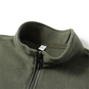 Veste polaire pour hommes OEM en polyester à fermeture éclair pour sport de plein air uniforme d'entreprise avec fermeture éclair complète pour hommes logo personnalisé veste polaire Tech Micro pour hommes - Product Image 5