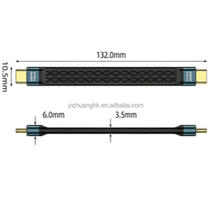 Cable de Datos USB4 Tipo C Portátil de 13 cm con Conectores Dobles Tipo C, Carga Rápida de 60 W, Cobre Puro, PVC, Transmisión de 40 Gbps - Product Image 4