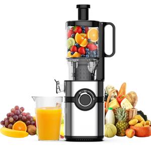 Extracteur de jus lent JOYMI à grande ouverture, éjection automatique de la pulpe, compatible lave-vaisselle, boîtier en plastique, 200W, électrique, commercial, extérieur - Product Image 2