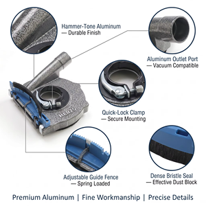 HERZO penutup debu penggiling aluminium, semua penggiling debu dengan roda cangkir berlian untuk penggilingan efisien untuk penggiling sudut 125mm - Product Image 2