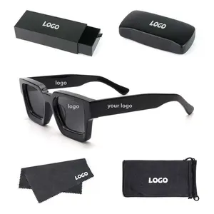 Оптовая продажа, модные солнцезащитные очки в стиле панк, gafas de sol hombre, дизайнерские роскошные мужские очки для вождения, квадратные солнцезащитные очки с логотипом для женщин