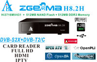 Récepteur de télévision numérique Récepteur de télévision par satellite Boîtier TV DVB S2X+DVB T2C Système d'exploitation Linux Satellite ZGEMMA H8.2H