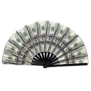 Abanicos de Mano de Bambú de 13 Pulgadas - Tradicionales, Clásicos, Ecológicos, Duraderos, con Logotipo Personalizado, Marca <span class=keywords><strong>Panda</strong></span>, Promoción, Publicidad, Plegables - Product Image 1