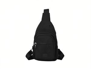 Borsa da petto in nylon unisex, casual, resistente, con chiusura a cerniera, per uso quotidiano, per tutte le stagioni - Product Image 1