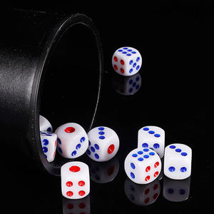 Vente directe, ensemble de dés de table de jeu de rôle de casino, gravure personnalisée, polyèdre d6, 12mm - Product Image 4