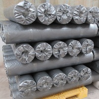 Rouleau de bâche ondulée en plastique HDPE, bâche agricole noire, rouleau de bâche personnalisée unie, matériau non tissé écologique TNT, tissu HDPE+PE