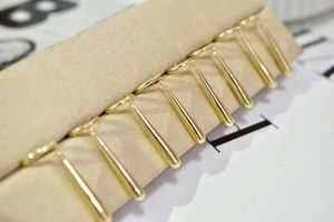 Boucles d'oreilles pendantes en or véritable 18 carats Xinfly Classic Jewel, forme goutte d'eau, personnalisées - Product Image 4