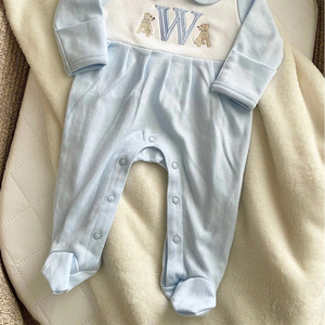 Conjunto Navideño Personalizado Para Niña Recién Nacida Otoño Invierno Con Lazo Mamelucos Para Bebé Al Por Mayor - Product Image 3