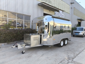 Etodevice Stainless Steel Mobile <b>Concession</b> Food Truck <b>Trailer</b> for Sale for Hamburger Snack Candy Chips - Product Image 3