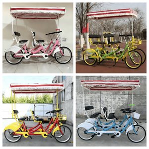 Bicicleta Tándem de Una Velocidad de Alto Rendimiento, Resistente al Desgaste, con Cuatro Ruedas, Horquilla de Acero y Llantas de Aleación de Aluminio para Escenas Desérticas - Product Image 4