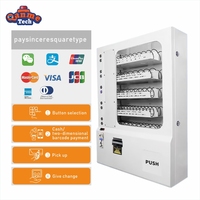 Mini distributeur automatique mural combiné, adapté aux pièces de monnaie et aux cartes dans les centres commerciaux, et système de paiement par jetons