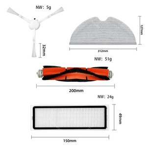 Brosse principale Brosse latérale Filtre HEPA Chiffon de vadrouille pour Xiaomi Mijia 1C <span class=keywords><strong>STYTJ01ZHM</strong></span> <span class=keywords><strong>Mi</strong></span> <span class=keywords><strong>Robot</strong></span> Vacuum-Mop Pièces de rechange Accessoires - Product Image 6
