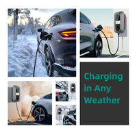 Chargeur de voiture intelligent de type 2, 22 kW, 32 A, prise UK, station de recharge murale pour véhicules électriques de 7 kW, 11 kW, pour usage professionnel