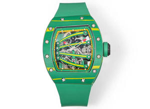 Reloj Cronógrafo Deportivo de Lujo de Alta Calidad, Rectangular, de Fibra de Carbono, con Correa de Goma, Automático, Mecánico, Resistente al Agua - Product Image 3