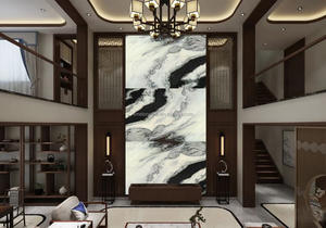 Losas de mármol Dalmata de lujo, diseño de sala de estar, Panda blanco, cebra, Brasil - Product Image 3