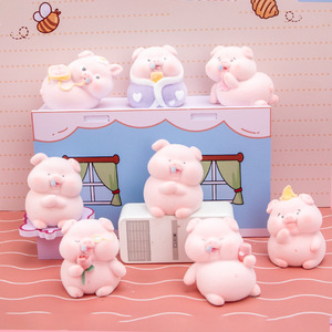 Yu Mo Craft - Caja Sorpresa con 8 Figuras de Cerditos, Adornos Decorativos para el Hogar y la Oficina, Regalo Unisex para Niños - Product Image 4