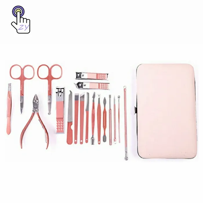 Conjunto de manicure e pedicure de aço inoxidável, kit de ferramentas profissionais para cuidados com as unhas e pedicure