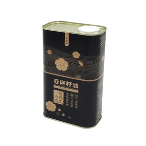 Nouvelle conception de boîtes carrées en fer blanc de 1L avec couvercle en plastique pour l'huile d'olive et les aliments en conserve - Product Image 5